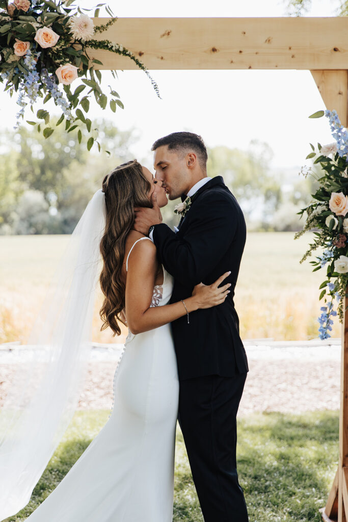 wedding, Idaho, photographer, Idaho wedding venue, Idaho wedding photographer, Boise Idaho photographer, Eagle Idaho wedding, Boise wedding venue, Treasure Valley wedding, Idaho event venue, natural light photographer, romantic wedding photographer, outdoor wedding venue, romantic bridal portraits, elegant wedding inspiration, soft wedding color palette, wedding ceremony arch, wedding day details, bride and groom portraits, walk down the aisle, wedding floral design, spring wedding inspiration, summer wedding ideas, fall wedding color palette
