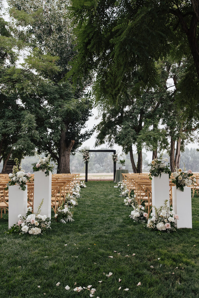wedding, Idaho, photographer, Idaho wedding venue, Idaho wedding photographer, Boise Idaho photographer, Eagle Idaho wedding, Boise wedding venue, Treasure Valley wedding, Idaho event venue, natural light photographer, romantic wedding photographer, outdoor wedding venue, romantic bridal portraits, elegant wedding inspiration, soft wedding color palette, wedding ceremony arch, wedding day details, bride and groom portraits, walk down the aisle, wedding floral design, spring wedding inspiration, summer wedding ideas, fall wedding color palette